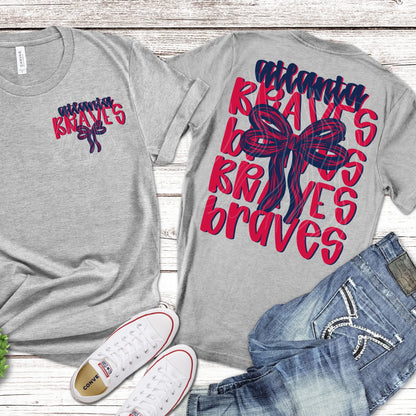 Atlanta Braves Stacked Bow