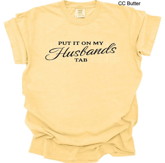 Put On My Husbands Tab (WC)