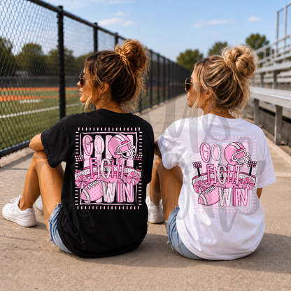 Pink Go Fight Win Football