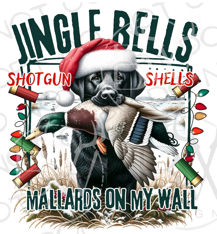 Youth Jingle Bells Shotgun Shells Mallards On The Walls (E)