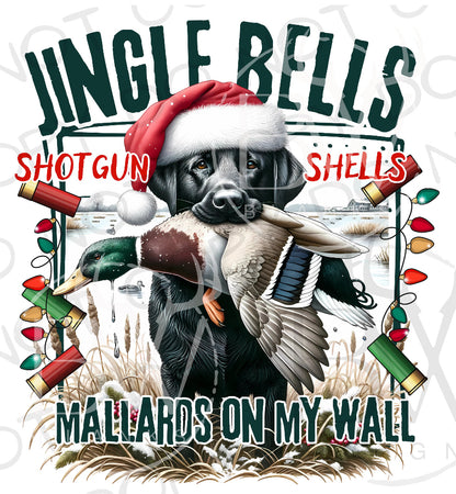 Youth Jingle Bells Shotgun Shells Mallards On The Walls (E)