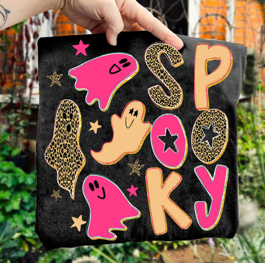 Spooky Leopard Pink/Gold (E)