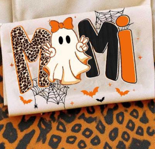 Mimi Leopard Orange/Gold Font Spiderweb (E)
