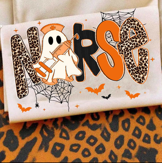 Nurse Leopard Orange/Gold Font Spiderweb (E)