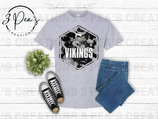 Black & Grey Vikings Camo