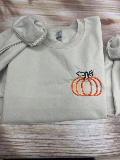 Puff Pumpkin Embroidery Design