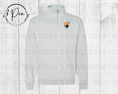 Lake Hawks Embroidered 1/4 Zip Sweatshirt