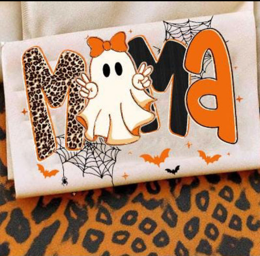 Mama Leopard Orange/Gold Font Spiderweb (E)