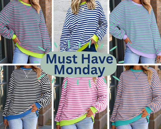 Stripe Contrast Shirt