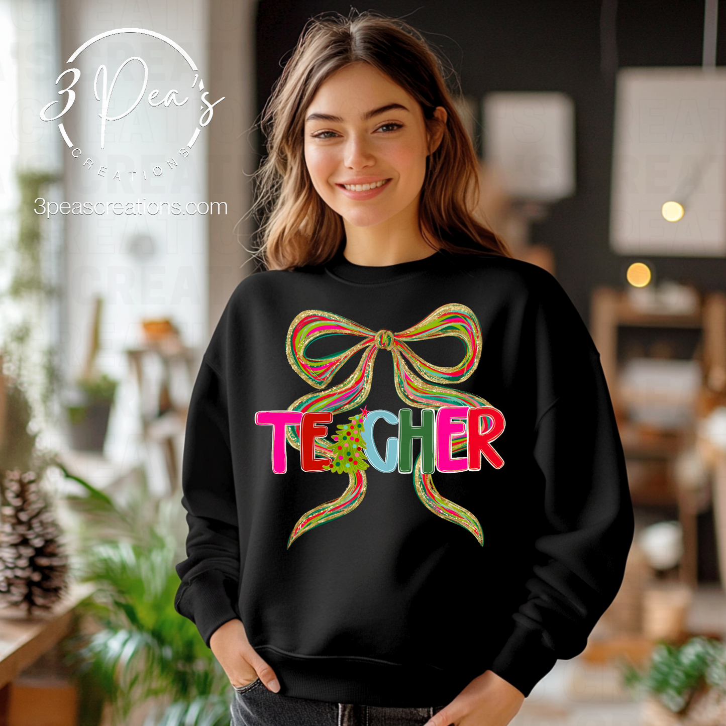 Custom Glitter Alpha with Bow