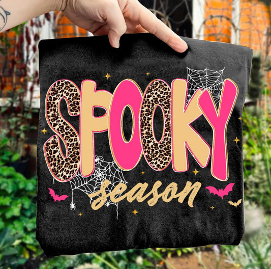 Spooky Season Leopard Pink/Gold (E)