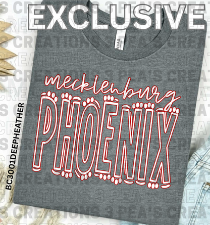 Mecklenburg Phoenix Doodle Block