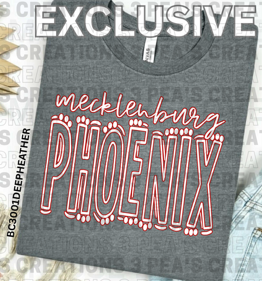 Mecklenburg Phoenix Doodle Block