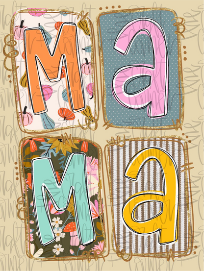 Mama Fall Theme Letters (TCC)