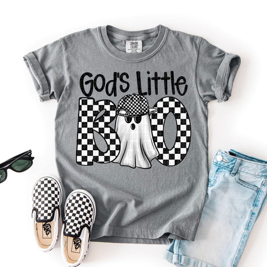 Youth God’s Little Boo Black Checkered (SDD)