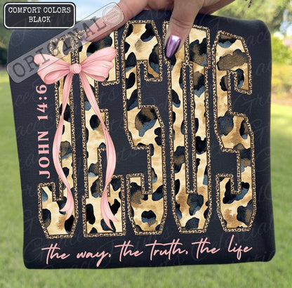 JESUS the Way, the Light, the Truth (Leopard Print)