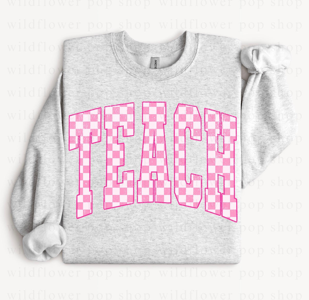 Teach Pink Checkered