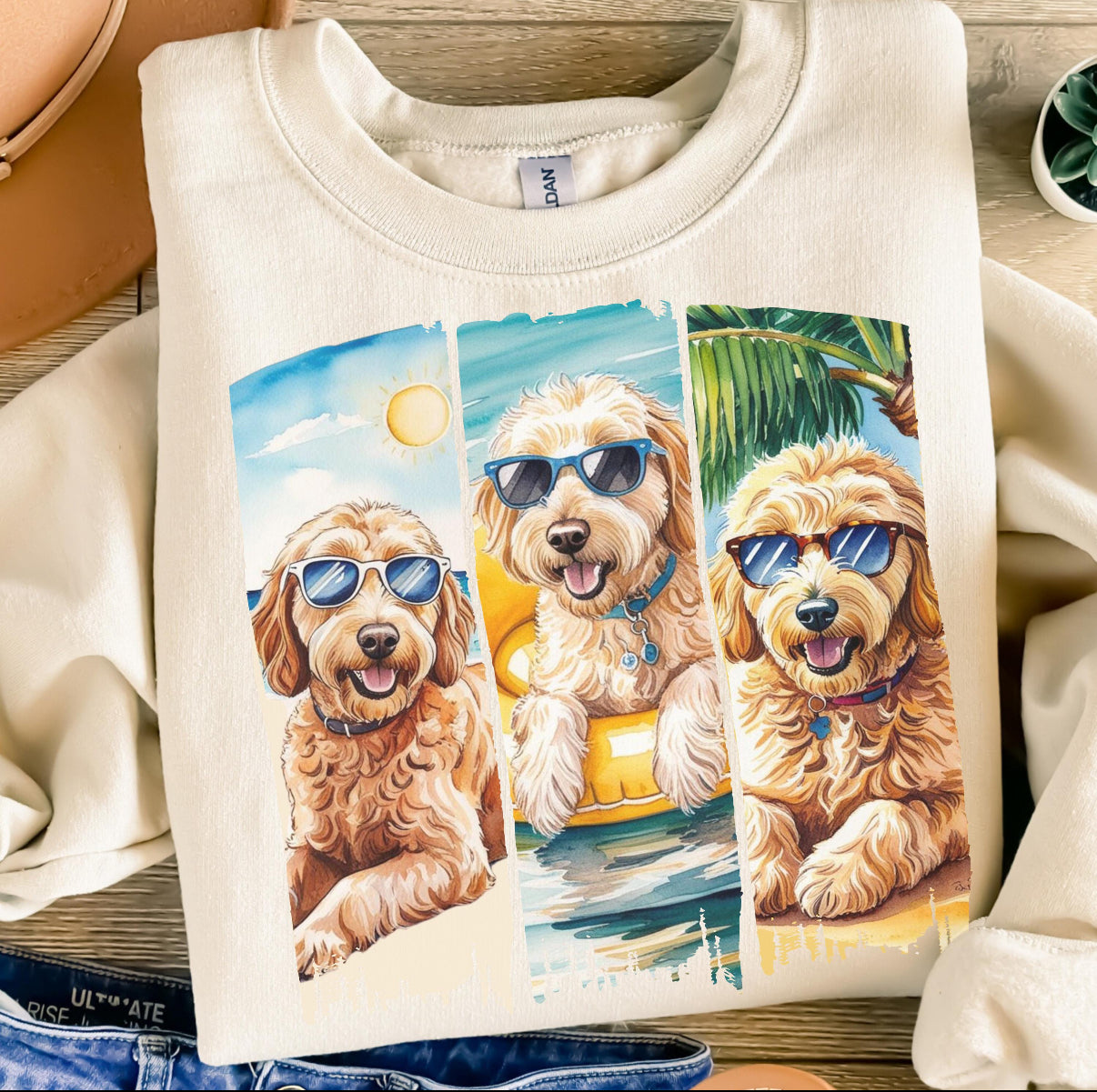 Golden-doodle Brushstrokes (E)