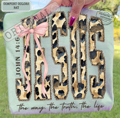 JESUS the Way, the Light, the Truth (Leopard Print)