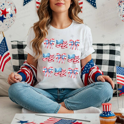 Patriotic Coquette and Flag (OC)