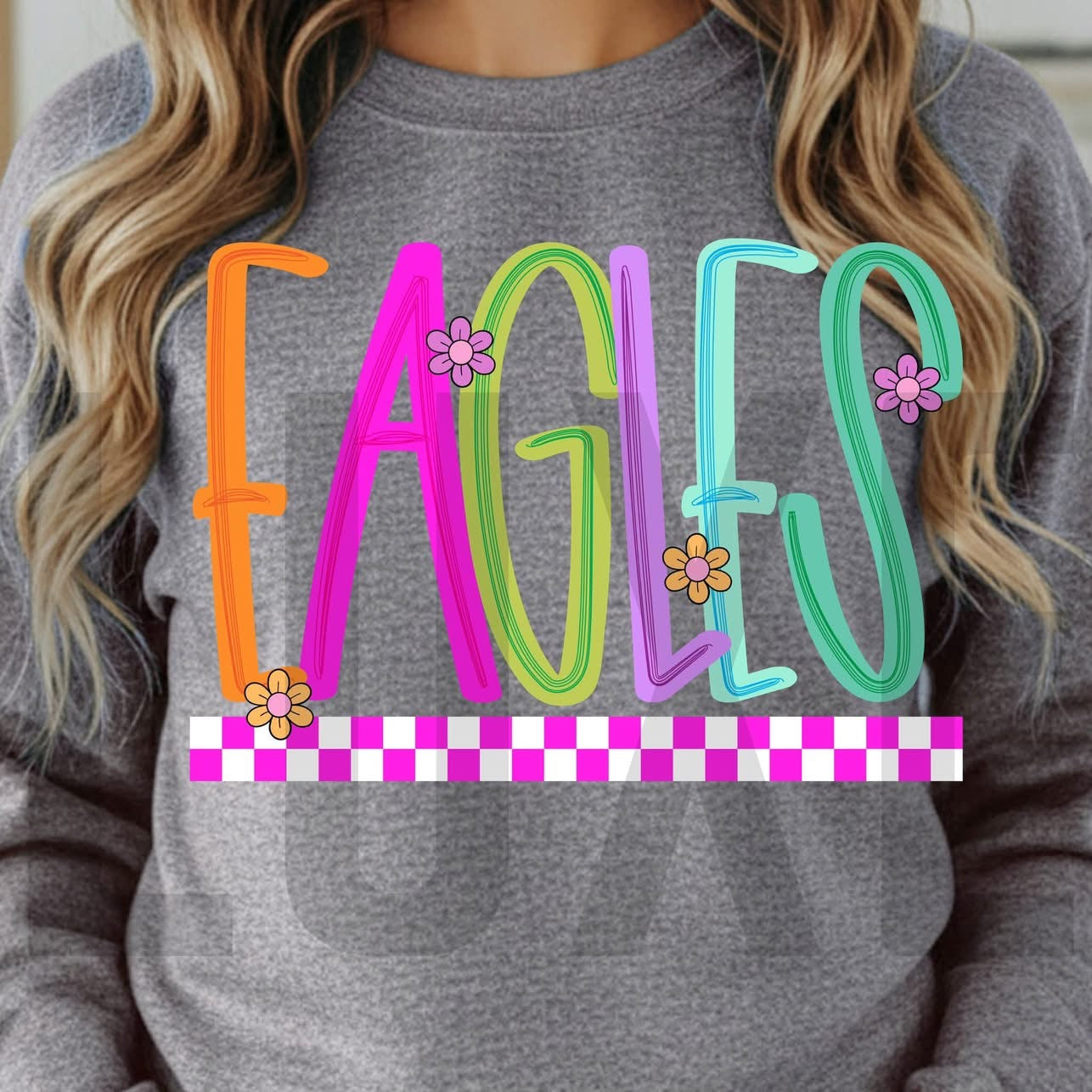 Eagles Pastel Checkered