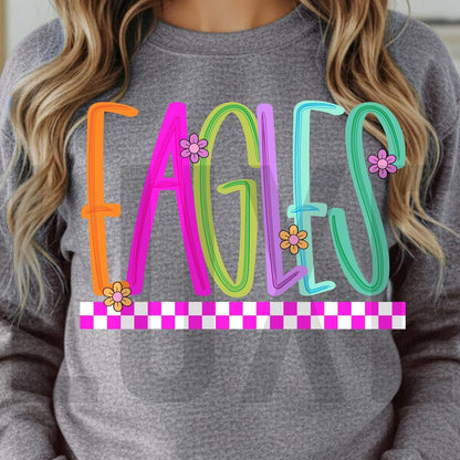 Eagles Pastel Checkered