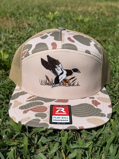 Duck Embroidered Camo Hat