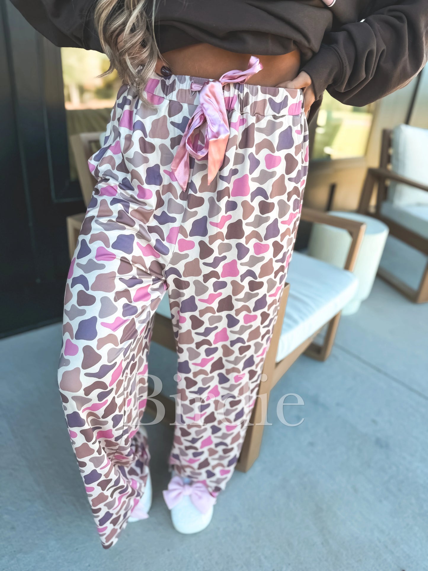 Stretchy Lounge Pants with Satan Ribbon