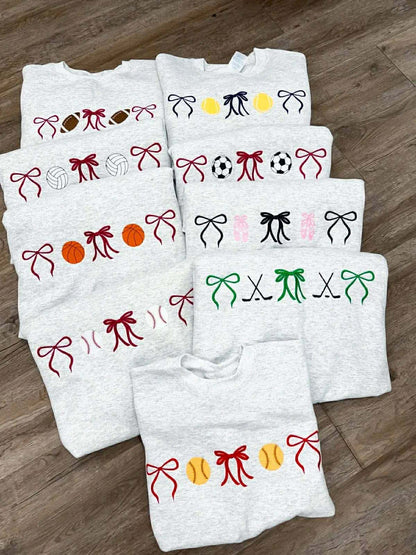 Embroidered Sport Bows