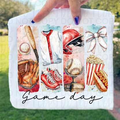 Game Day Baseball Brushstrokes