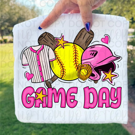 Pink Game Day Softball