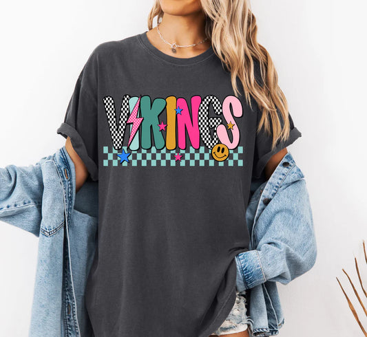 Youth Vikings Mix Print Preppy (WC)