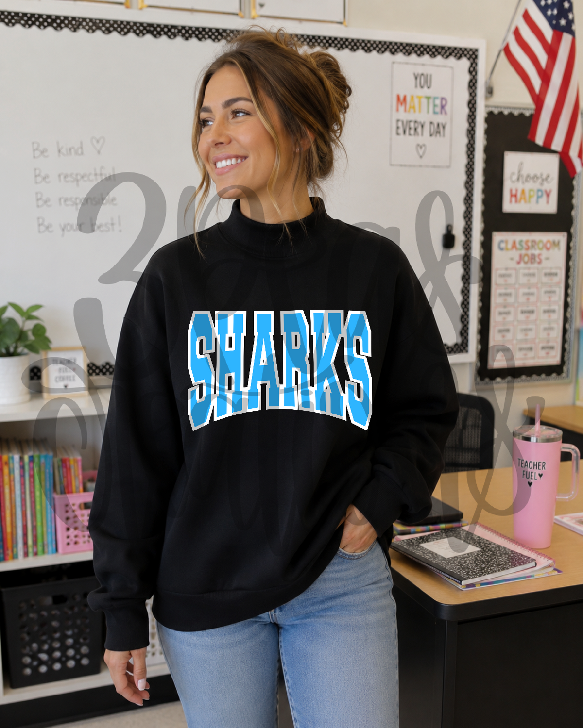 Sharks Mock Neck