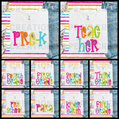 Youth Colorful Checkered