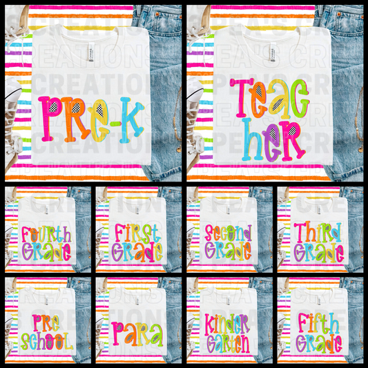 Youth Colorful Checkered