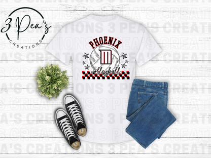 Checkered Phoenix Volleyball