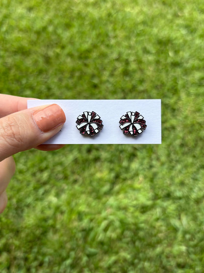 Pom Pom Stud Earrings