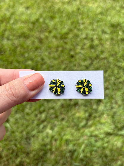 Pom Pom Stud Earrings