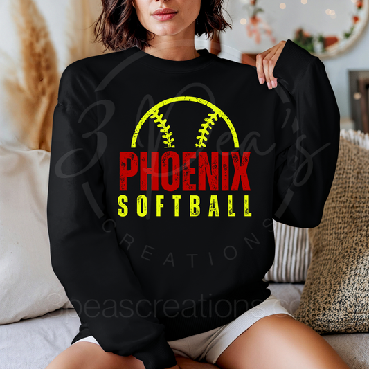 Phoenix Distressed Softball