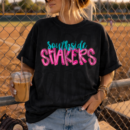 Shakers Softball Glitzy Font