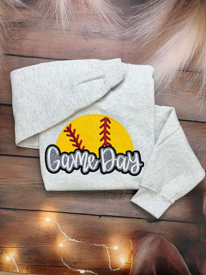 Glitter Game Day Embroidery