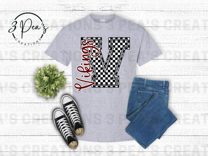 Viking Checkered Letter