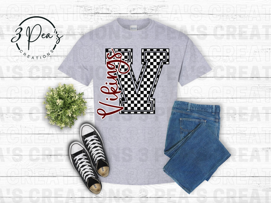 Viking Checkered Letter