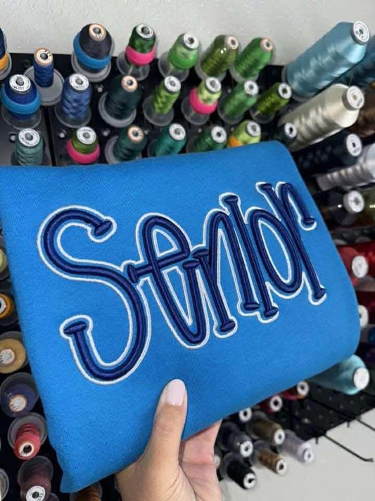 Puff Embroidery Sweatshirt