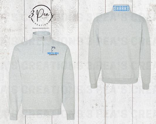 SH Sharks Embroidered 1/4 Zip Sweatshirt