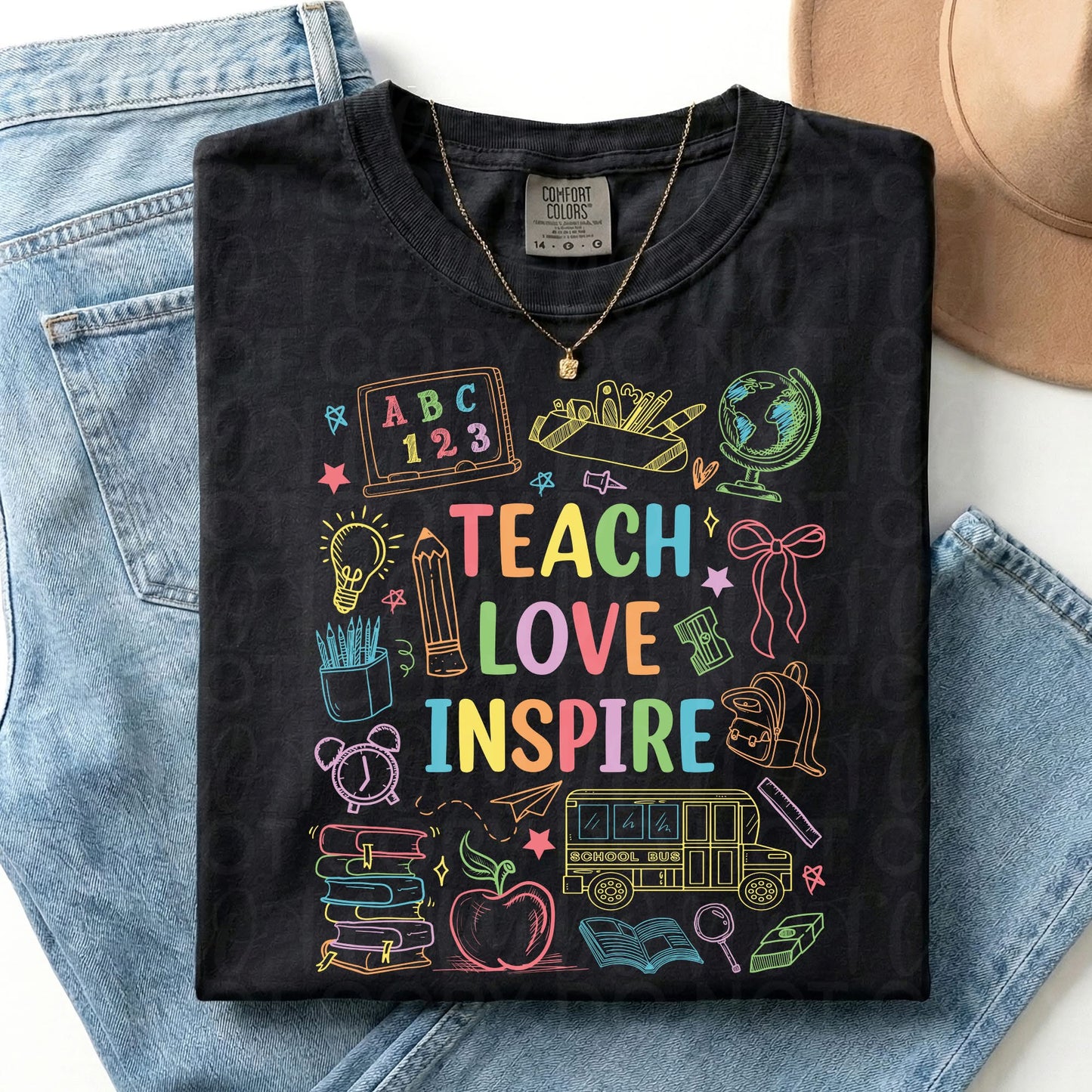 Teach Love Inspire Doodle