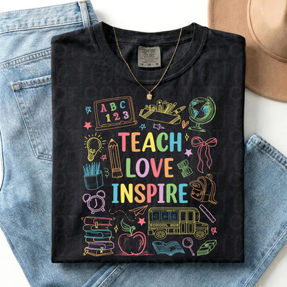 Teach Love Inspire Doodle
