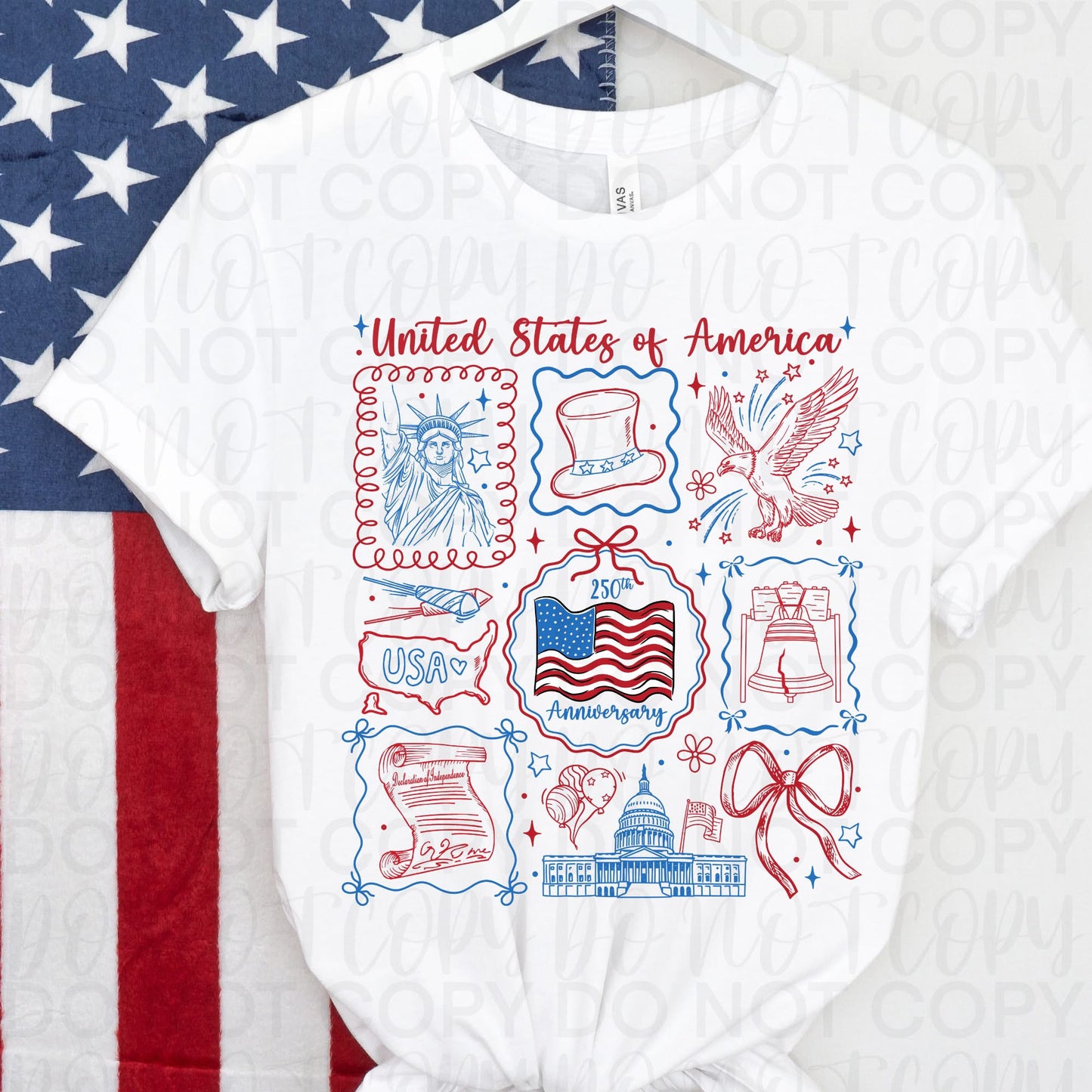 United States of America Doodle