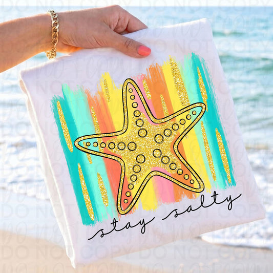 Stay Salty Faux Glitter