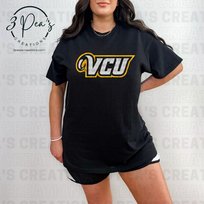 Faux Glitter VCU Logo